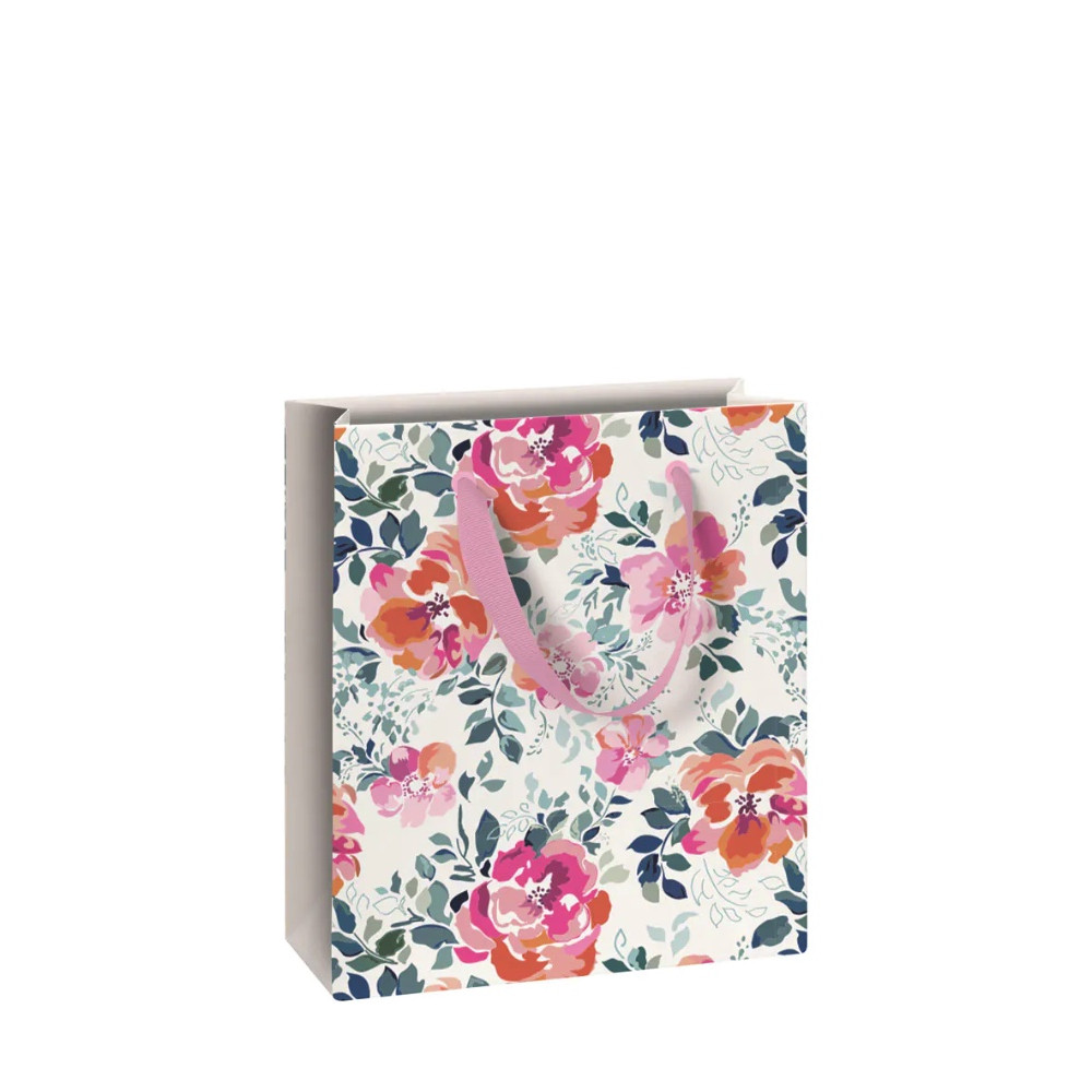 Paper gift bag Roses - 18 x 8 x 21 cm
