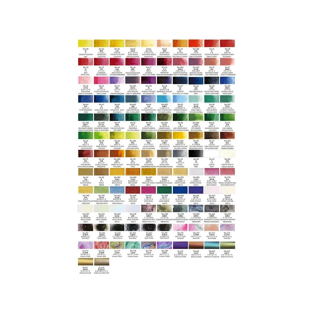 Watercolor set Gansai Tambi - Kuretake - 100 pcs.