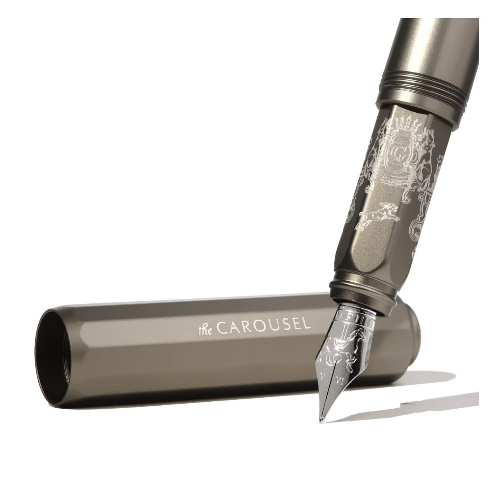 Aluminium Carousel Fountain Pen - Ferris Wheel Press - Highland Smoke M