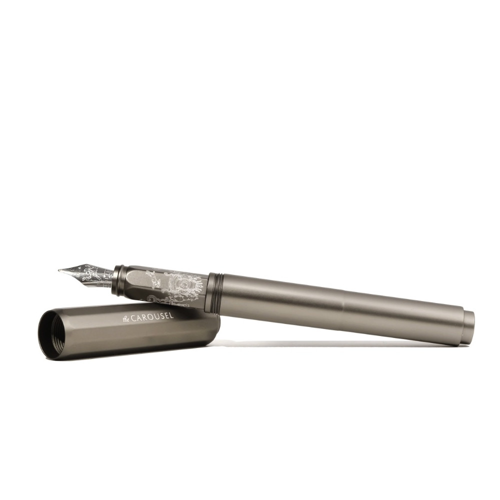 Aluminium Carousel Fountain Pen - Ferris Wheel Press - Highland Smoke M