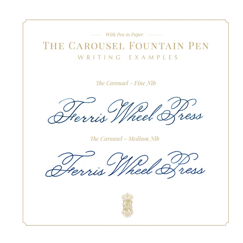 Aluminium Carousel Fountain Pen - Ferris Wheel Press - Highland Smoke M