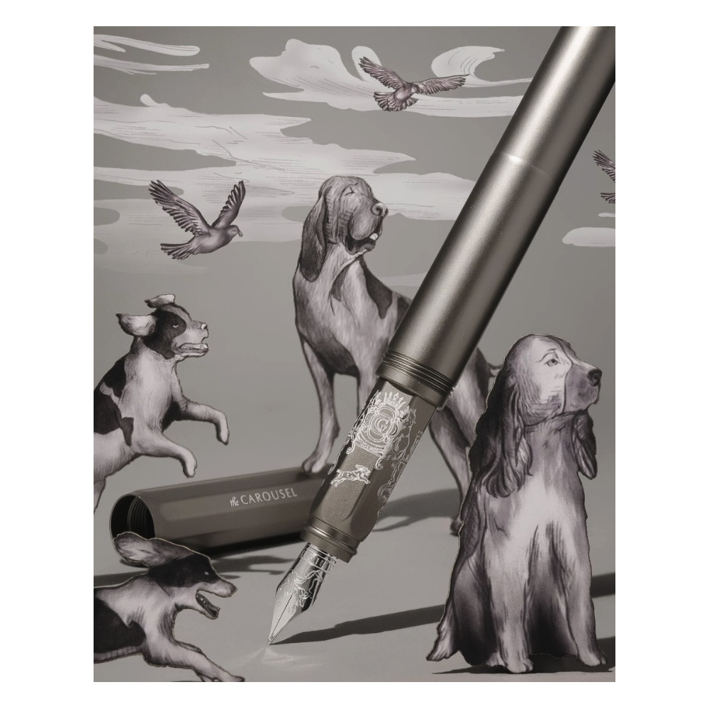 Aluminium Carousel Fountain Pen - Ferris Wheel Press - Highland Smoke M
