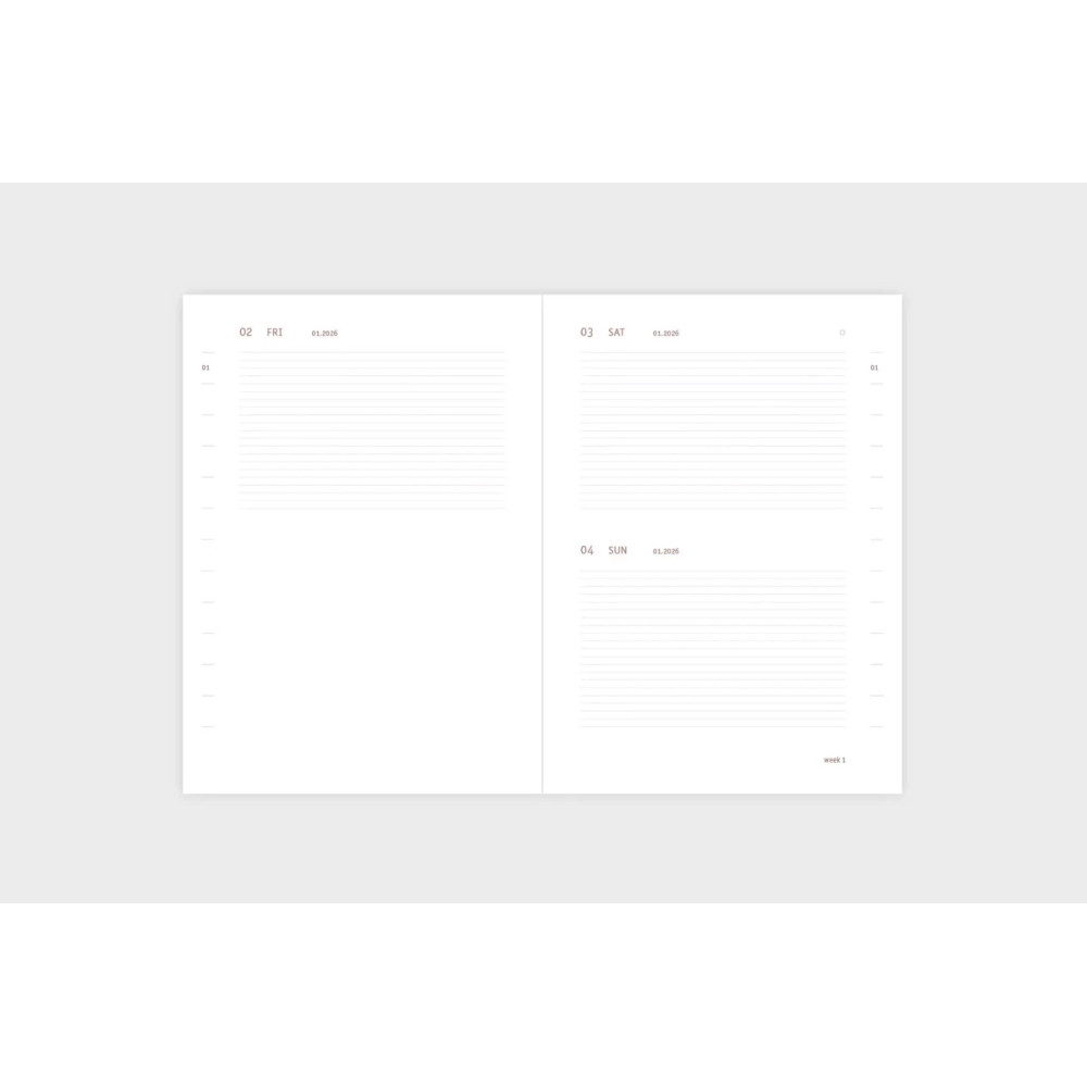 Everyday daily calendar 2026 - Papierniczeni - Ink