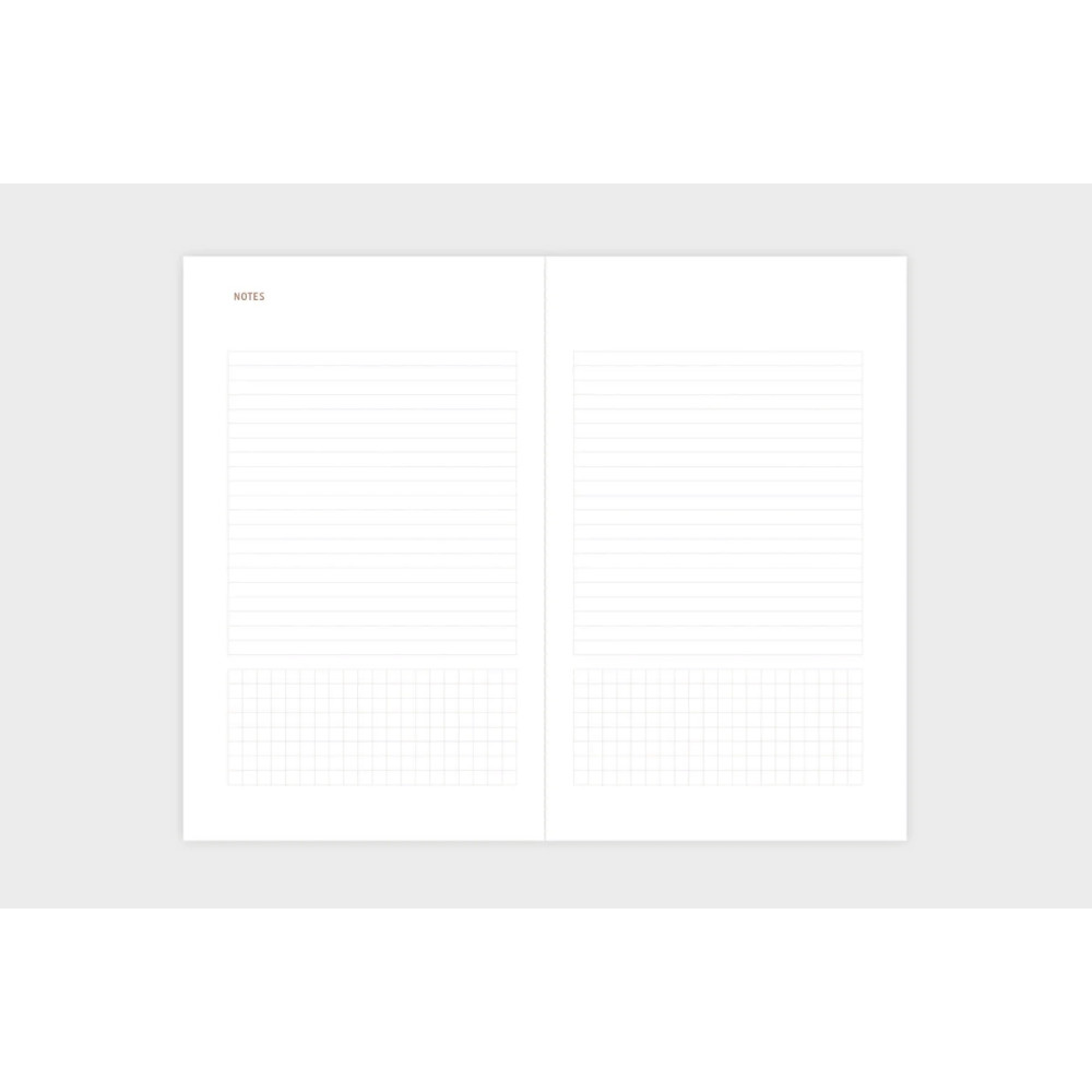 Copper weekly calendar 2026 - Papierniczeni - Graphite