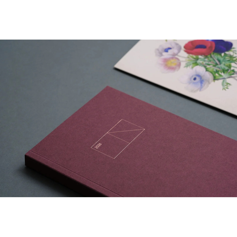 Copper Light weekly calendar 2026 - Papierniczeni - Plum