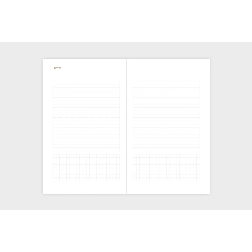 Copper Light weekly calendar 2026 - Papierniczeni - Plum