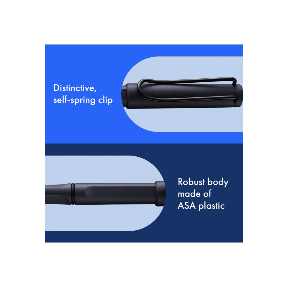 Pióro kulkowe Safari - Lamy - Steel Black