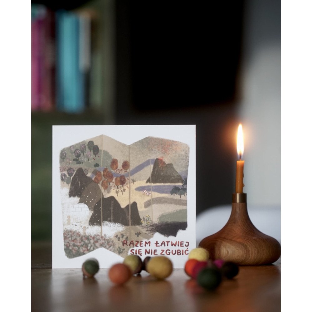 Greeting card - Hi Little - Easier together 14,5 x 14,5 cm