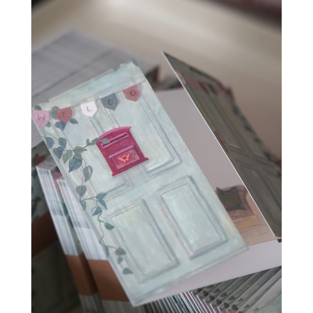 Greeting card - Hi Little - New Home 14,5 x 14,5 cm