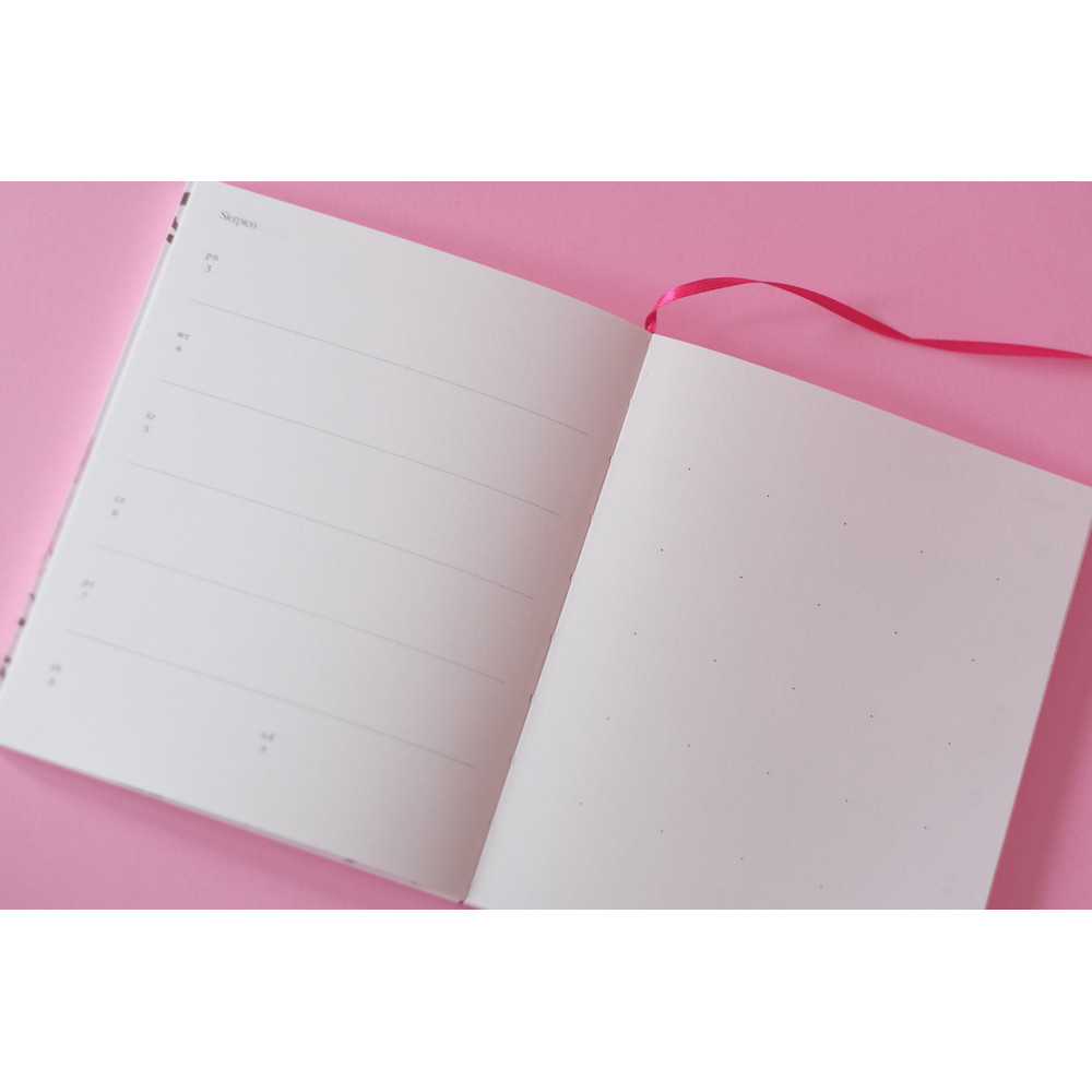 Rosa weekly calendar 2026 - Muska