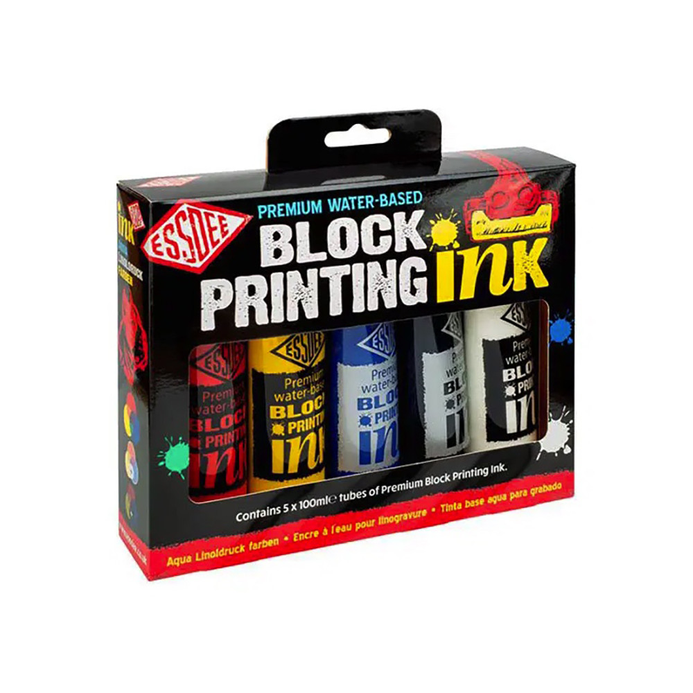 Set of Block Printing Inks - Essdee - 5 x 100 ml