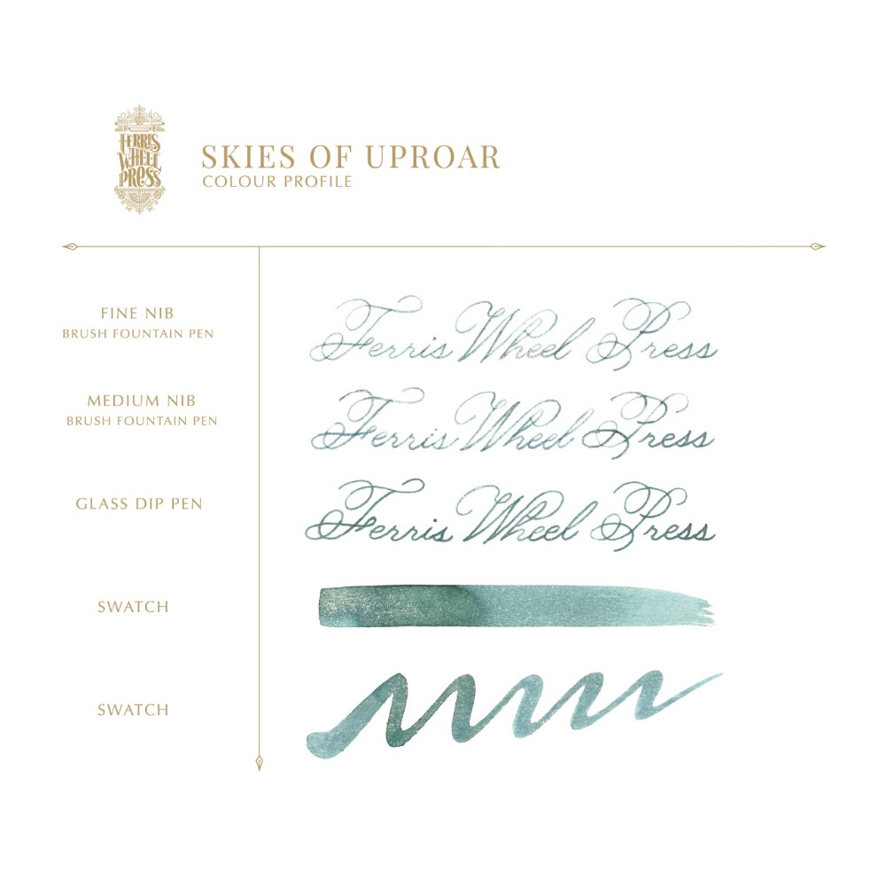 Calligraphy ink FerriTales Bestiary Series - Ferris Wheel Press - Skies Of Uproar 85 ml
