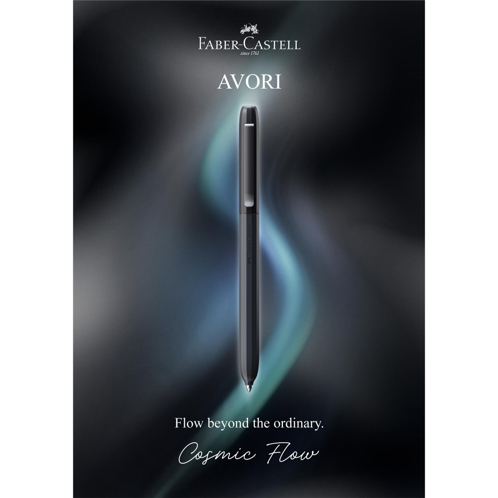 Długopis Avori XB z etui - Faber-Castell - Cosmic Flow