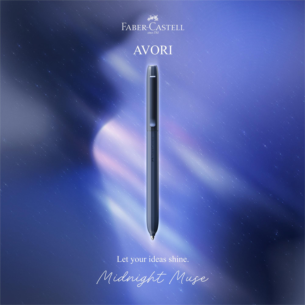 Avori ballpoint pen XB with case - Faber-Castell - Midnight Muse