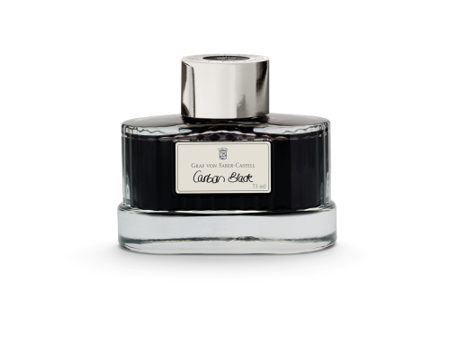 Atrament permanentny - Graf Von Faber-Castell - Carbon Black 75 ml