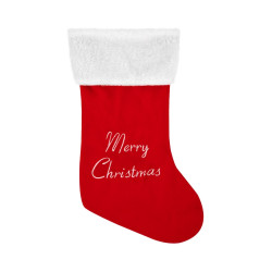 Christmas gift sock Merry Christmas - 24 x 40 cm