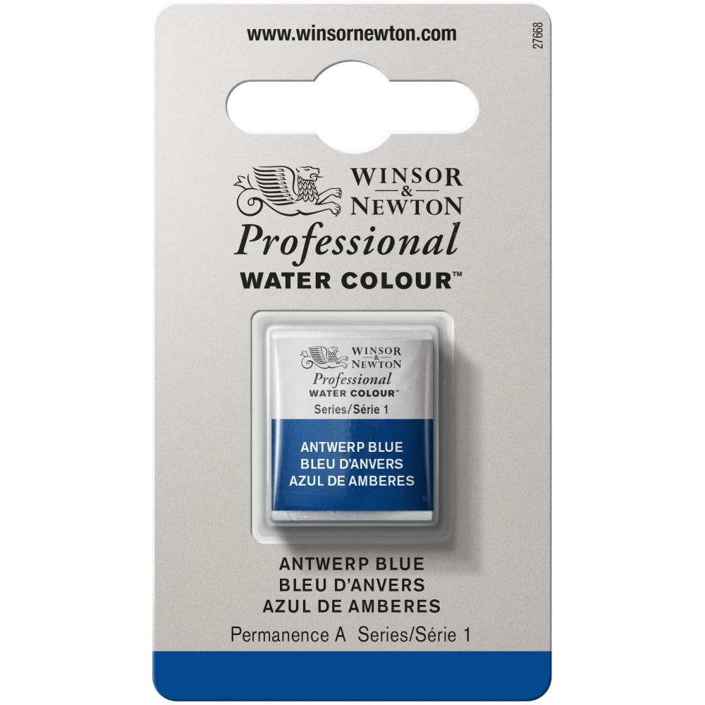 Farba akwarelowa Professional w półkostce - Winsor & Newton - Antwerp Blue