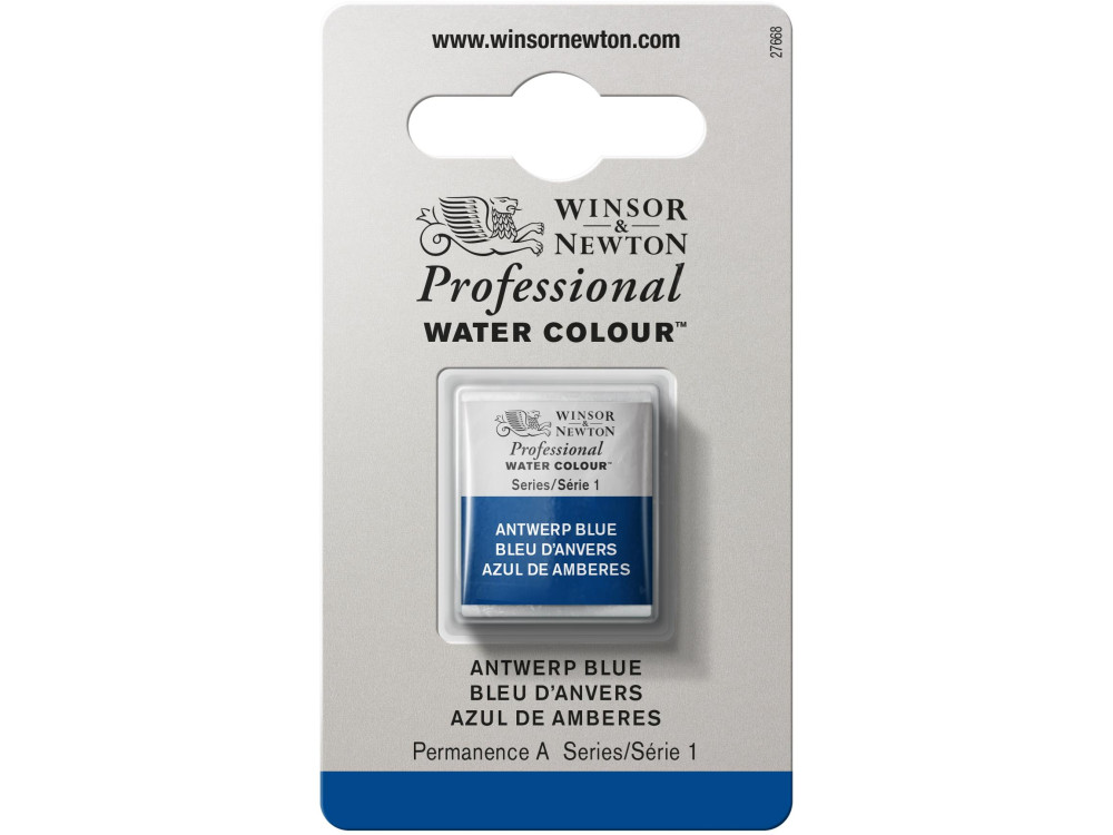 Farba akwarelowa Professional w półkostce - Winsor & Newton - Antwerp Blue
