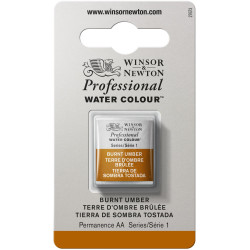 Farba akwarelowa Professional w półkostce - Winsor & Newton - Burnt Umber