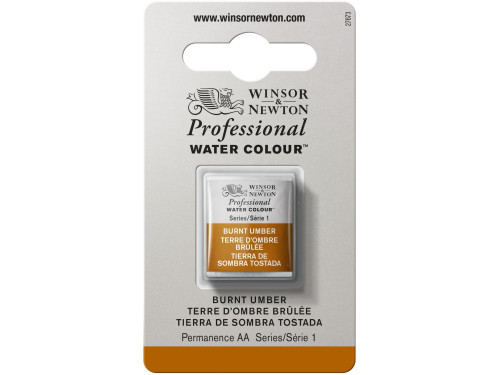 Farba akwarelowa Professional w półkostce - Winsor & Newton - Burnt Umber