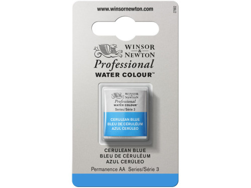 Farba akwarelowa Professional w półkostce - Winsor & Newton - Cerulean Blue