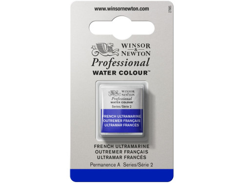 Farba akwarelowa Professional w półkostce - Winsor & Newton - French Ultramarine