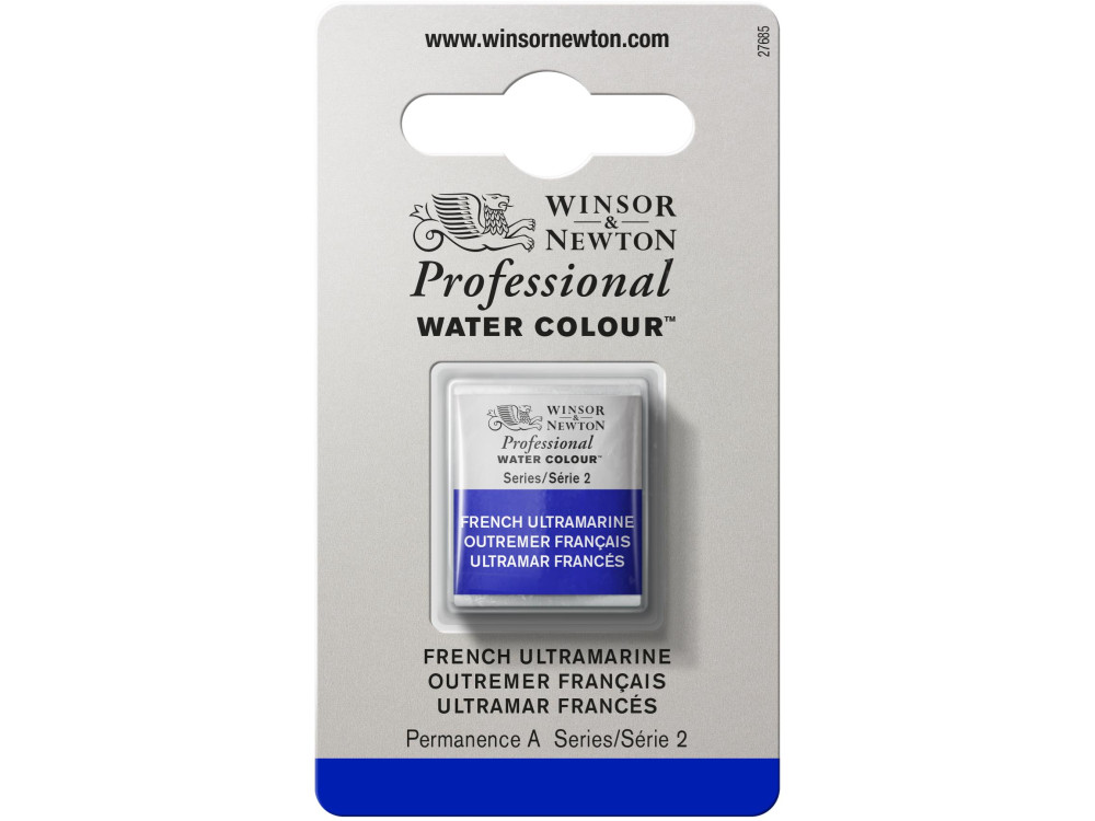 Professional Watercolor half-pan - Winsor & Newton - French Ultramarine