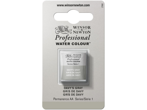 Farba akwarelowa Professional w półkostce - Winsor & Newton - Davy’s Grey