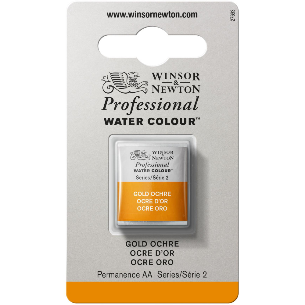 Professional Watercolor half-pan - Winsor & Newton - Gold Ochre