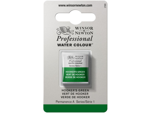 Farba akwarelowa Professional w półkostce - Winsor & Newton - Hooker’s Green