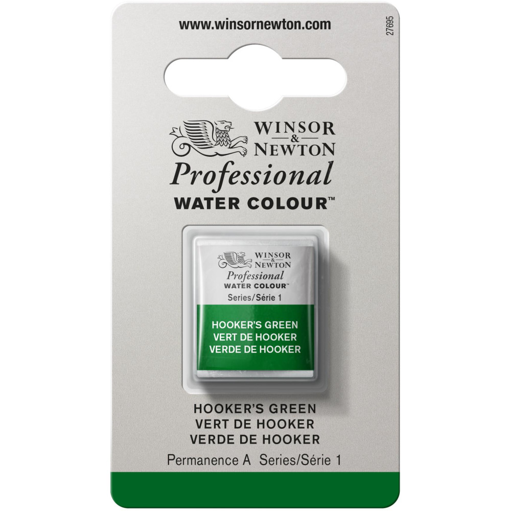 Professional Watercolor half-pan - Winsor & Newton - Hooker’s Green