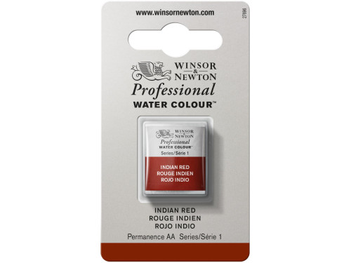 Farba akwarelowa Professional w półkostce - Winsor & Newton - Indian Red