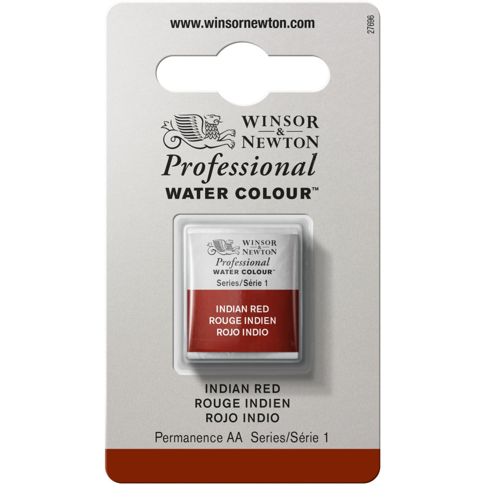Farba akwarelowa Professional w półkostce - Winsor & Newton - Indian Red