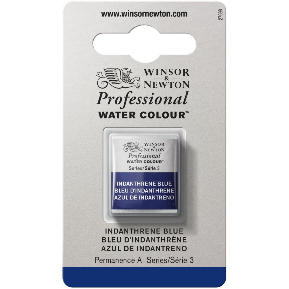 Farba akwarelowa Professional w półkostce - Winsor & Newton - Indanthrene Blue