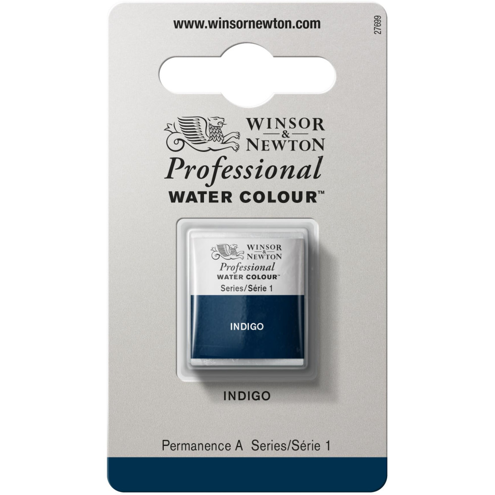Farba akwarelowa Professional w półkostce - Winsor & Newton - Indigo