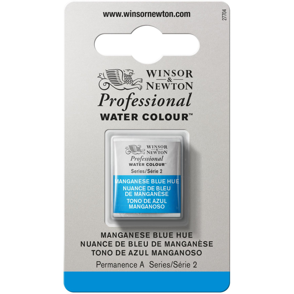 Farba akwarelowa Professional w półkostce - Winsor & Newton - Manganese Blue