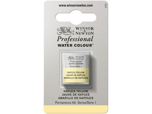 Farba akwarelowa Professional w półkostce - Winsor & Newton - Naples Yellow