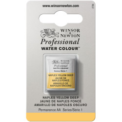 Professional Watercolor half-pan - Winsor & Newton - Naples Yellow Deep