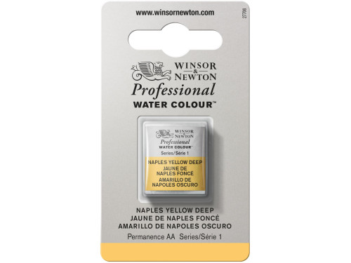 Professional Watercolor half-pan - Winsor & Newton - Naples Yellow Deep