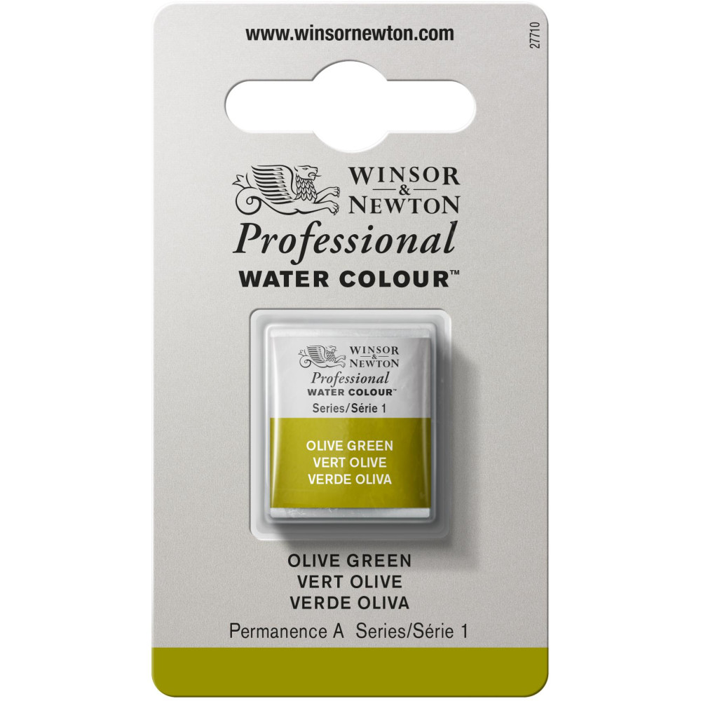 Farba akwarelowa Professional w półkostce - Winsor & Newton - Olive Green