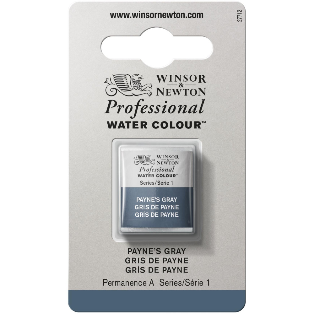Farba akwarelowa Professional w półkostce - Winsor & Newton - Payne’s Grey