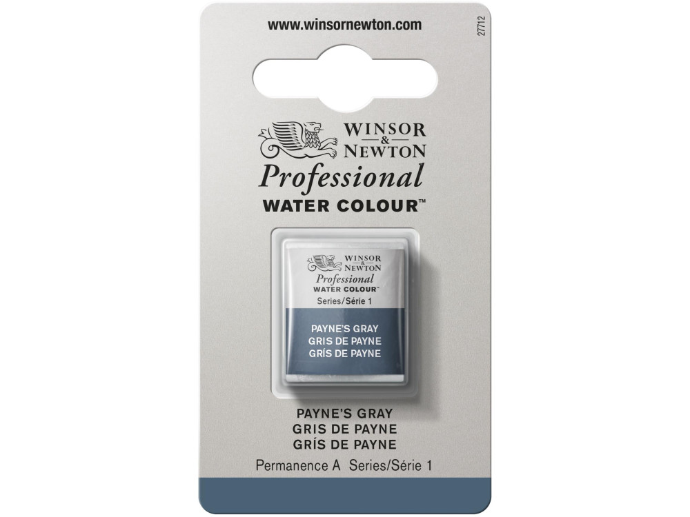 Farba akwarelowa Professional w półkostce - Winsor & Newton - Payne’s Grey