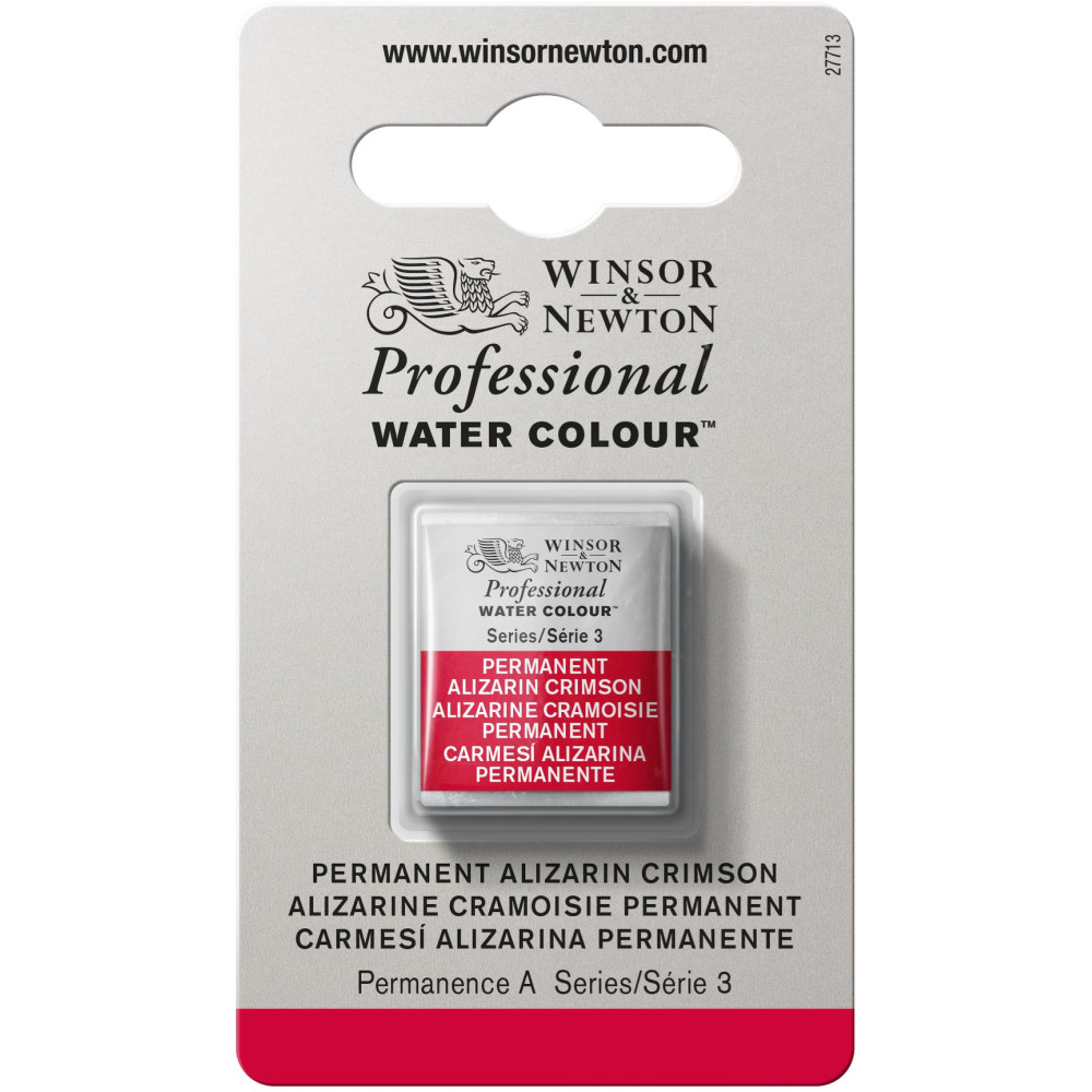 Professional Watercolor half-pan - Winsor & Newton - Permanent Alizarin Crimson