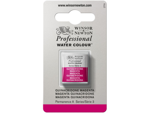 Farba akwarelowa Professional w półkostce - Winsor & Newton - Quinacridone Magenta