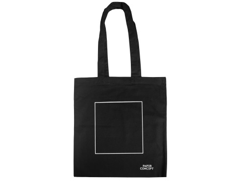 Cotton bag - PaperConcept - black 38 x 42 cm