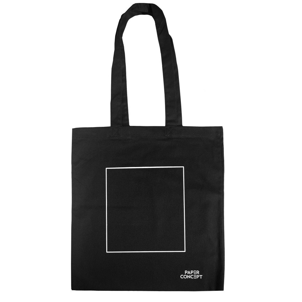 Cotton bag - PaperConcept - black 38 x 42 cm