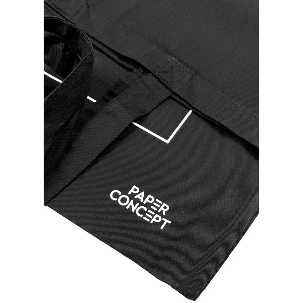 Cotton bag - PaperConcept - black 38 x 42 cm