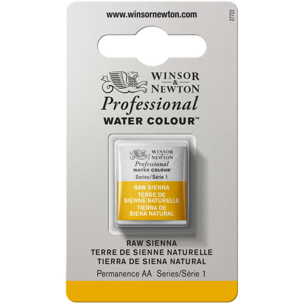 Professional Watercolor half-pan - Winsor & Newton - Raw Sienna