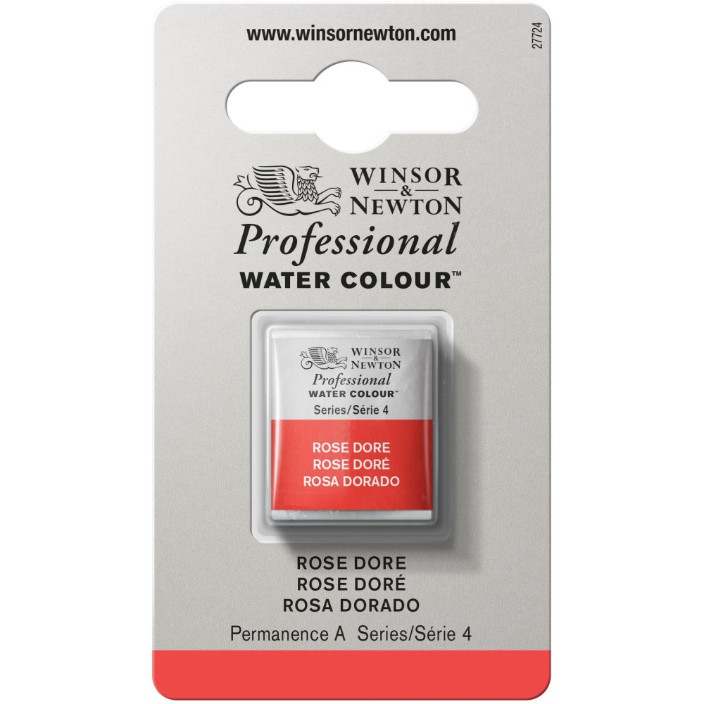 Professional Watercolor half-pan - Winsor & Newton - Rose Dore