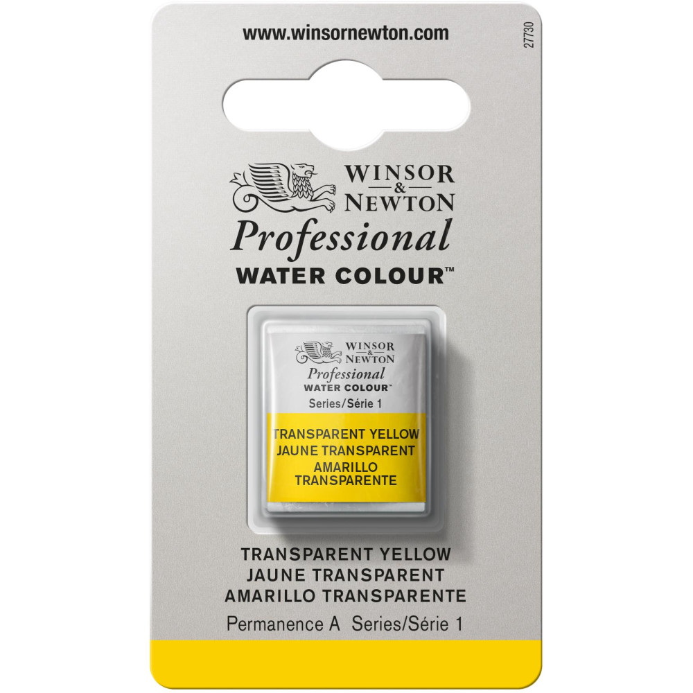Professional Watercolor half-pan - Winsor & Newton - Transparent Yellow